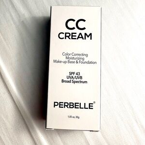 Perbelle Color Correcting Cream | CC Moisturizing Makeup | SPF 43 | 1.05 oz